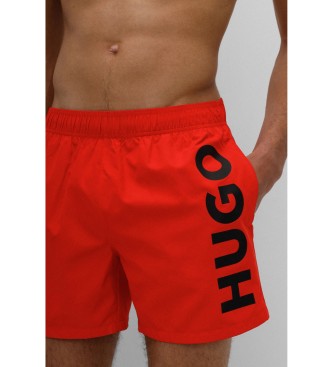 HUGO Red Contrast Logo Swimsuit