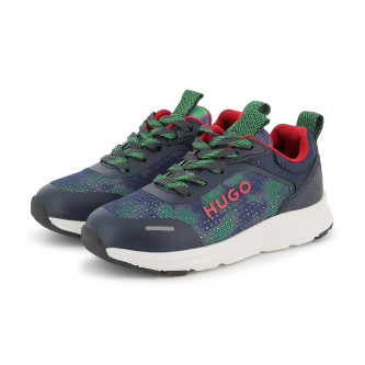 HUGO Blaue Logo-Turnschuhe