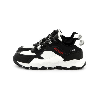 HUGO Zapatillas de lona blanco, negro