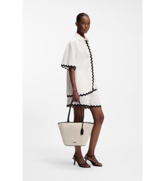 HUGO Shopper-taske i beige l�rred