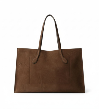 HUGO Sac tote Cymbeline marron foncé