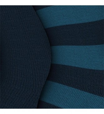 BOSS 2-pack of Block Stripe CC Socks 10233442 01 blue