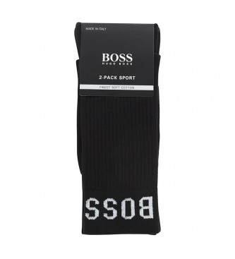 BOSS Lot de 2 chaussettes RS Sport CC - 50388454 noir