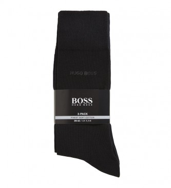 BOSS Pack de 3 Calcetines RS Uni SP CC - 50388453 negro, gris