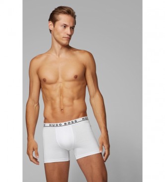 BOSS Pack of 3 Cotton Stretch Boxer Briefs 10146061 white