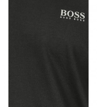 BOSS Camiseta Regulat Fit Logo en Contraste verde oscuro