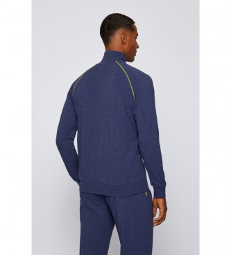BOSS Loungwear Regular Fit Mix&Match Jacke blau