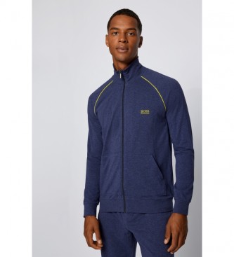 BOSS Loungwear Regular Fit Mix&Match Jacket azul