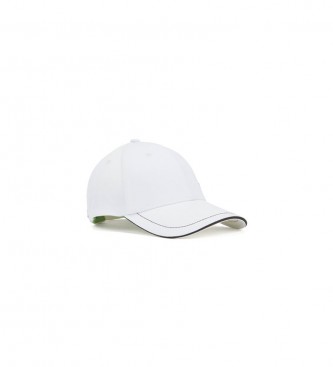 BOSS Cappellino da baseball in twill di cotone con logo ricamato bianco