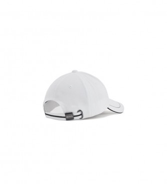 BOSS Cappellino da baseball in twill di cotone con logo ricamato bianco