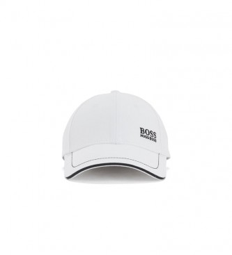 BOSS Cotton Twill Baseball Cap with White Embroidered Logo