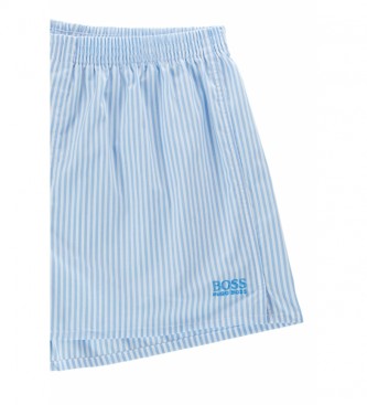 BOSS Confezione da 2 pantaloncini pigiama in popeline NOS blu