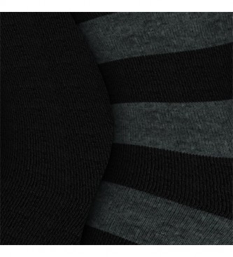 BOSS Pack de 2 Calcetines Block Stripe CC 10233442 01 gris, negro