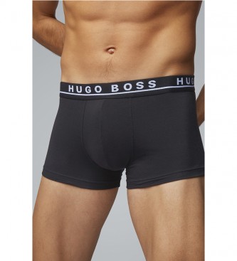 BOSS Pacote de 3 Boxer shorts CO/EL 50325403 cinza, preto, branco