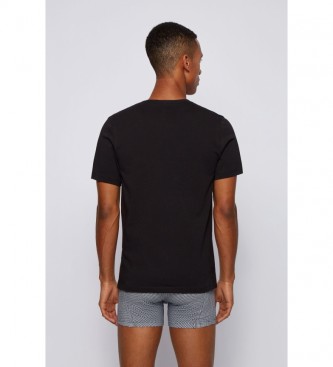 BOSS Pack of 3 T-shirt Regular Fit Cotton navy, white, black