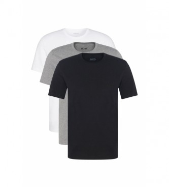 Boss Pack de 3 Camisetas 50325385 blanco, gris, negro