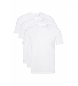 BOSS Pack of 3 white Cotton Undershirts