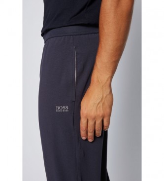 BOSS Pantalón Homewear en Algodón Elástico con Logo marino