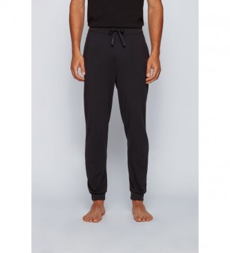 BOSS Pantalon en coton Homewear Cotton Mix&Match ; noir