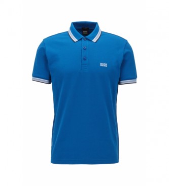 BOSS Pique polo shirt 10102943 blue