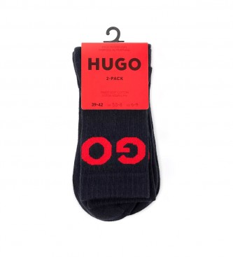 HUGO Navy cotton socks