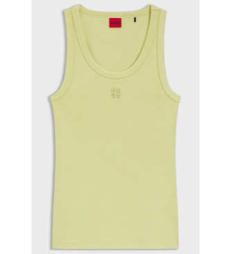 HUGO T-shirt Datamia jaune verd�tre