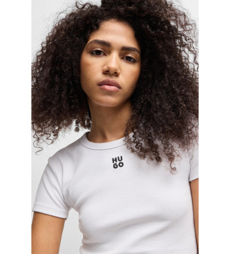 HUGO T-shirt Delanor blanc