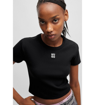 HUGO T-shirt Delanor noir