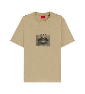 HUGO Deterni beige T-shirt