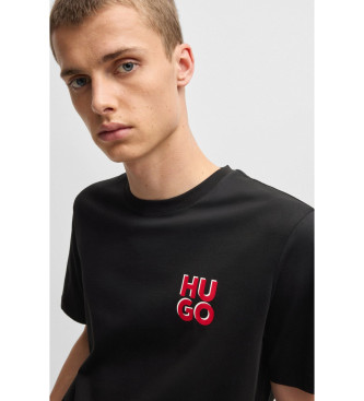 HUGO T-shirt Dimoniti noir