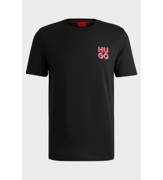 HUGO T-shirt Dimoniti noir