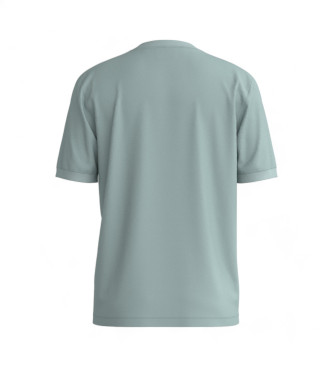 HUGO T-shirt Diragolino szary zielonkawy szary