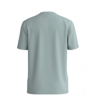 HUGO T-shirt Dulivio szaro-zielony