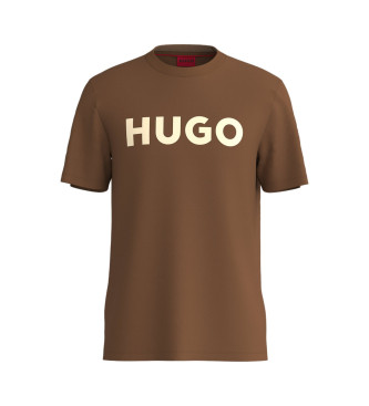 HUGO Camiseta Dulivio marrn