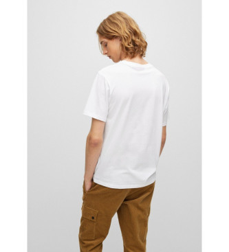 HUGO T-shirt imprim Dobermann blanc