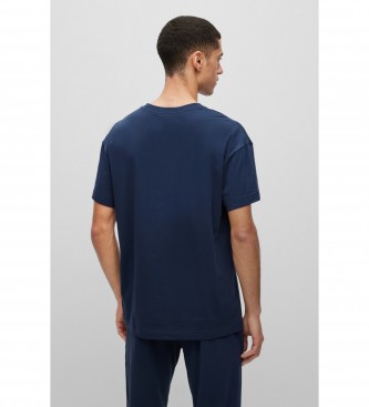 HUGO T-shirt blu navy collegata
