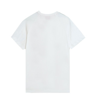 HUGO Luźna koszulka piżamowa z białą taśmą