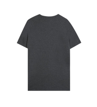 HUGO Entspanntes Pyjama-T-Shirt mit grauem Tape