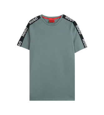 HUGO Afslappet pyjamas-T-shirt med grnt bnd