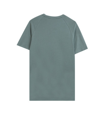 HUGO Entspanntes Pyjama-T-Shirt mit grner Schleife