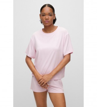 HUGO T-shirt relaxada rosa