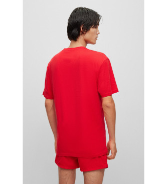HUGO Rn Entspanntes T-shirt rot