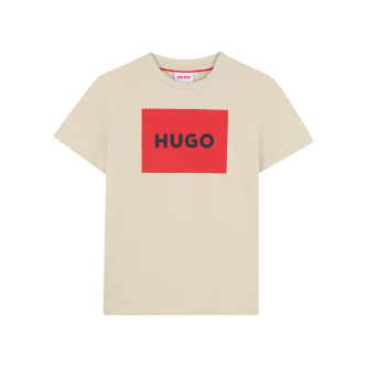 HUGO Maglietta con logo beige