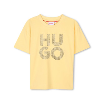 HUGO Kurzarm-T-Shirt gelb