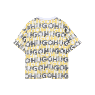 HUGO Bedrukt T-shirt wit
