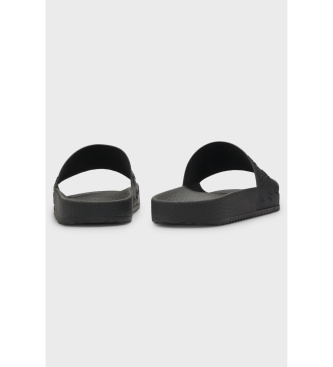 HUGO Flipflops med ovandel med svart logotyp