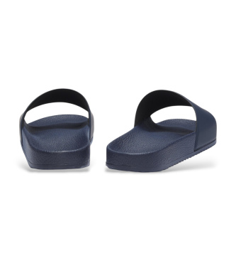 HUGO Tongs avec logo sur la lani�re marine
