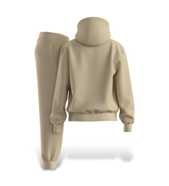 HUGO Relaxed tracksuit with contrasting beige logos