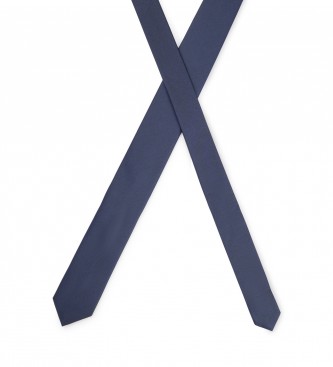 HUGO Navy silk tie