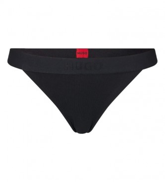 HUGO Black high-cut Brazilian Slip Panties